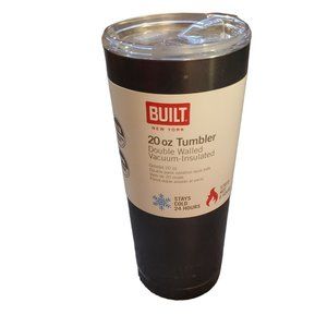 Built New York 20oz. Double Wall Stainless Steel Vacuum Insulated Tumbler Black